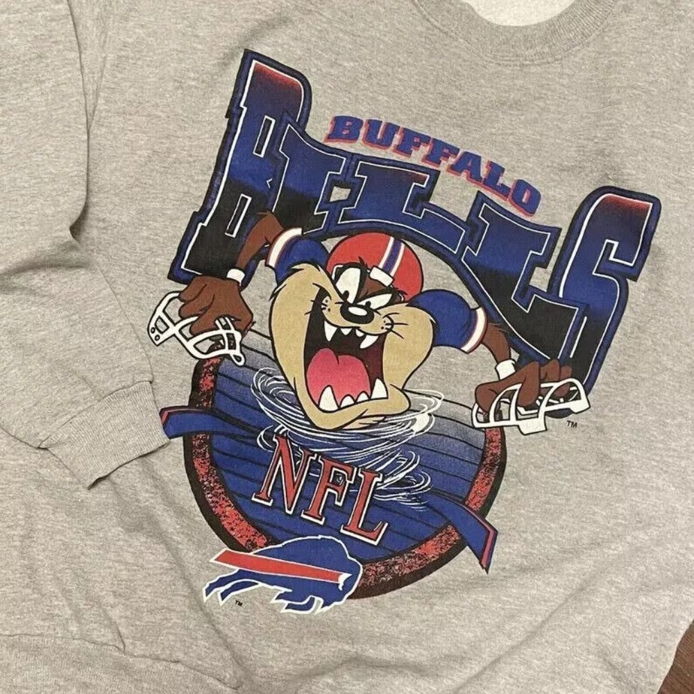 Vintage 1998 Looney Tunes Taz New Jersey Devils Shirt , NFL Shirt Sweatshirt